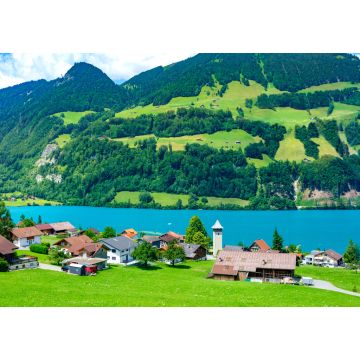 Lais Puzzle - Schweizer Dorf Lungern, Schweiz - 1.000 Teile