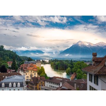 Lais Puzzle - Blick vom Schloss Thun auf den Fluss Aare und den Thunersee - 1.000 Teile