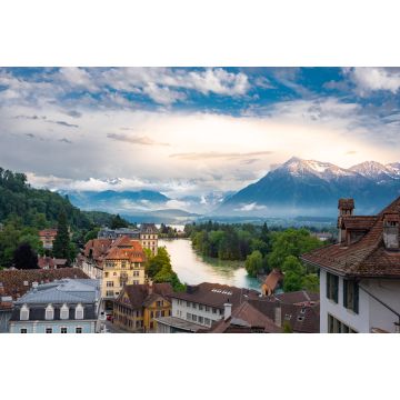 Lais Puzzle - Blick vom Schloss Thun auf den Fluss Aare und den Thunersee - 2.000 Teile