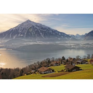 Lais Puzzle - Panorama der Schweiz in Thun im Winter - 1.000 Teile