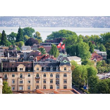 Lais Puzzle - Blick von den Dächern auf das Stadtzentrum von Zürich, Schweiz. Vom Lindenhof aus gesehen - 1.000 Teile