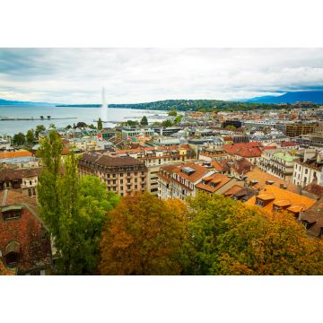 Lais Puzzle - Genf, Schweiz: Blick auf Stadt und See vom Turm der Kathedrale St. Peter aus - 1.000 Teile