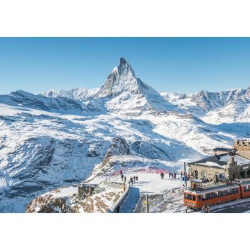 Lais Puzzle - Schweiz Alpen Matterhorn Schneeberge am Bahnhof der Gornergrat Bahn, Zermatt, Schweiz - 1.000 Teile