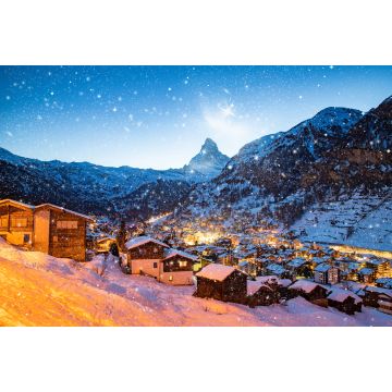 Lais Puzzle - Schnee in Zermatt traditioneller Schweizer Skiort unterhalb des Matterhorns - 2.000 Teile