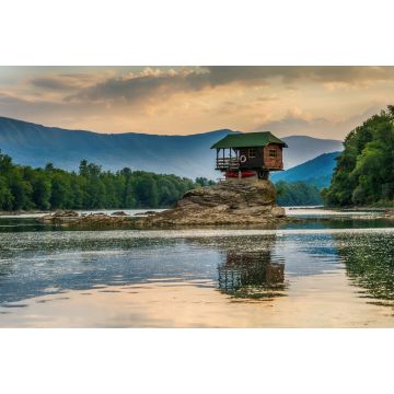 Lais Puzzle - Einsames Haus am Fluss Drina in Bajina Basta, Serbien - 2.000 Teile