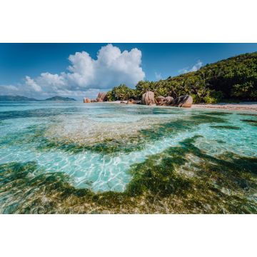 Lais Puzzle - Berühmter tropischer Strand Anse Source d'Argent mit Granitblöcken, Insel La Digue, Seychellen - 2.000 Teile
