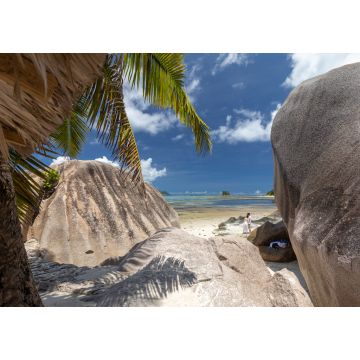 Lais Puzzle - Strand Anse Source D'Argent mit Granitfelsen und weißem Sand auf der Seychellen Insel La Digue - 1.000 Teile