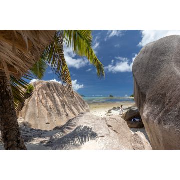 Lais Puzzle - Strand Anse Source D'Argent mit Granitfelsen und weißem Sand auf der Seychellen Insel La Digue - 2.000 Teile