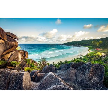 Lais Puzzle - Erstaunliche Aussicht am Strand Grande Anse auf der Insel La Digue, Seychellen - 2.000 Teile