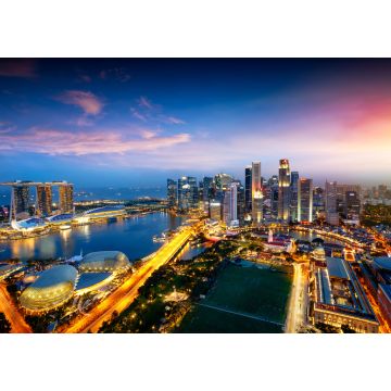 Lais Puzzle - Skyline der Stadt Singapur, Geschäftsviertel von Singapur, Singapur - 1.000 Teile