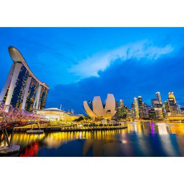 Lais Puzzle - Schöne Architektur Gebäude Wolkenkratzer um Marina Bay in Singapur Stadt - 1.000 Teile