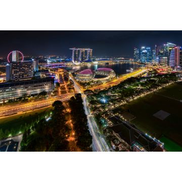 Lais Puzzle - Beleuchtung von Wolkenkratzern an der Marina Bay, Singapur - 2.000 Teile