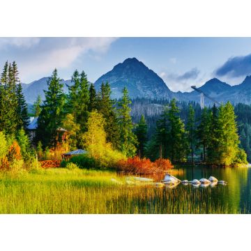 Lais Puzzle - Majestätischer Bergsee im Nationalpark Hohe Tatra. Strbske pleso, Slowakei - 1.000 Teile