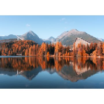 Lais Puzzle - Panorama des Bergsees Strbske pleso (Strbske See) im Herbst. Hohe Tatra-Nationalpark, Slowakei - 1.000 Teile