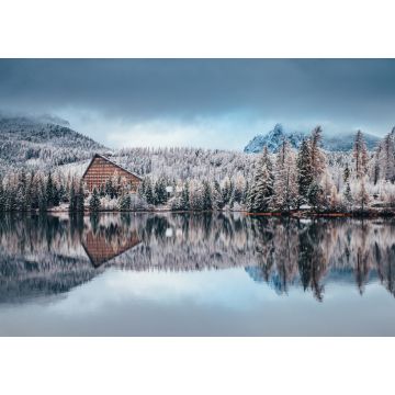 Lais Puzzle - Erster Schnee am Strbske pleso, Slowakei. Winter-Natur, Weihnachts-Szenerie - 1.000 Teile