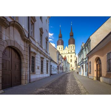 Lais Puzzle - Historische Straße, die zur Sankt-Nikolaus-Kirche führt, einer gotischen Kathedrale in der Stadt Trnava, Slowakei, Europa - 1.000 Teile