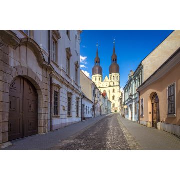 Lais Puzzle - Historische Straße, die zur Sankt-Nikolaus-Kirche führt, einer gotischen Kathedrale in der Stadt Trnava, Slowakei, Europa - 2.000 Teile