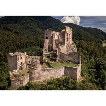 Lais Puzzle - Luftaufnahme der Burg Likava im Dorf Likavka in der Slowakei - 1.000 Teile