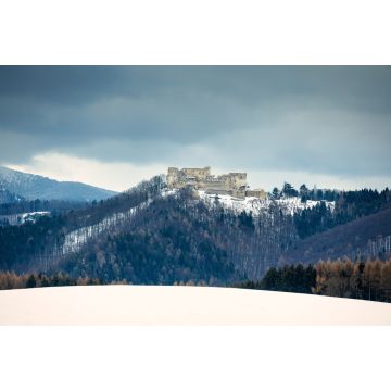 Lais Puzzle - Die mittelalterliche Burg Lietava im Winter, Slowakei, Europa - 2.000 Teile