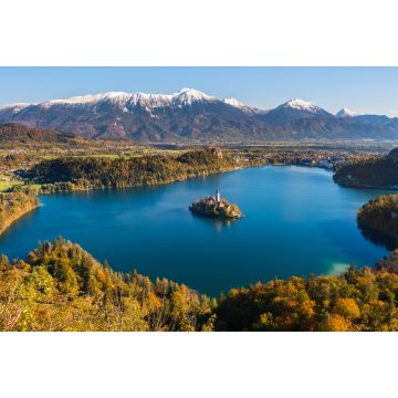 Lais Puzzle - Panoramablick auf den Bleder See vom Berg Osojnica, Slowenien - 2.000 Teile