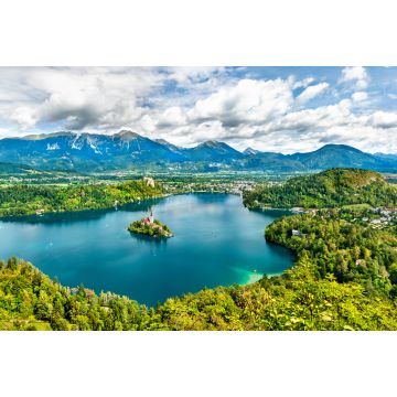 Lais Puzzle - Panoramablick auf den Bleder See mit der Insel in Slowenien - 2.000 Teile