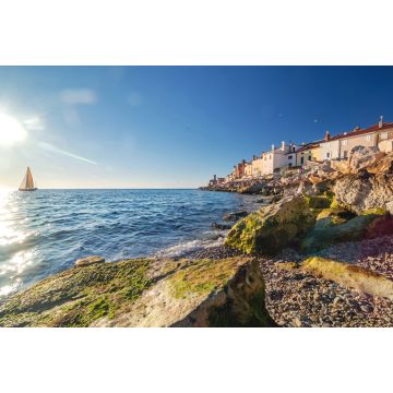 Lais Puzzle - Blick auf die alte Küstenstadt Piran und das adriatische Meer, Slowenien - 2.000 Teile
