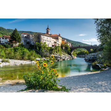 Lais Puzzle - Bunte Stadt Kanal Ob Soci in Slowenien. Kleines Dorf am Fluss Soca - 2.000 Teile