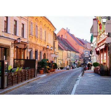 Lais Puzzle - Straßencafés mit Tischen und Stühlen im alten Stadtzentrum von Ptuj in Slowenien - 1.000 Teile