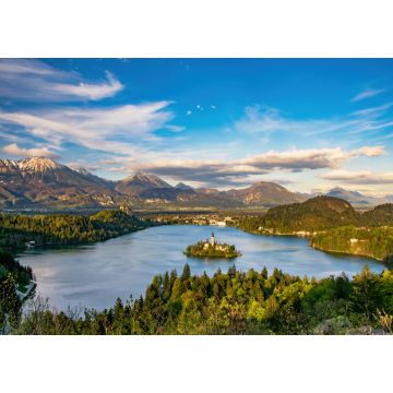 Lais Puzzle - Panoramablick auf den Bleder See vom Berg Ojstrica, Slowenien - 1.000 Teile