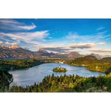 Lais Puzzle - Panoramablick auf den Bleder See vom Berg Ojstrica, Slowenien - 2.000 Teile