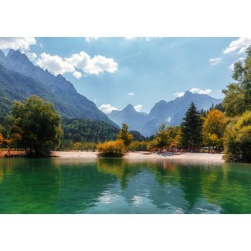 Lais Puzzle - Erstaunlicher Bergsee in Slowenien an einem sonnigen Tag. Berühmter Jasna-See in den Julischen Alpen - 1.000 Teile