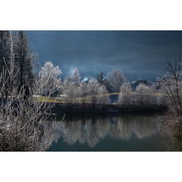 Lais Puzzle - Wintermorgen auf dem See. Triglav-Nationalpark. Julische Alpen in Slowenien, Europa - 2.000 Teile
