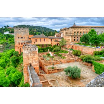 Lais Puzzle - Blick aus der Vogelperspektive auf den berühmten Alhambra-Palast und -Garten in Granada, Spanien - 2.000 Teile
