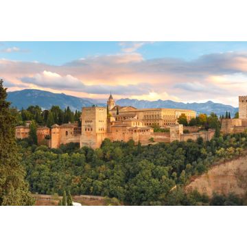 Lais Puzzle - Palast- und Festungskomplex Alhambra mit Comares-Turm, Palacios Nazaries und Palast von Karl V. bei Sonnenuntergang in Granada, Andalusien, Spanien - 2.000 Teile