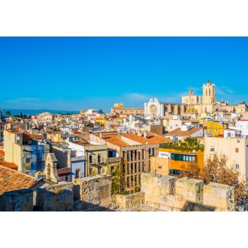 Lais Puzzle - Luftaufnahme von Tarragona vom Circo Romano aus mit der Kathedrale der heiligen Maria im Hintergrund - 1.000 Teile