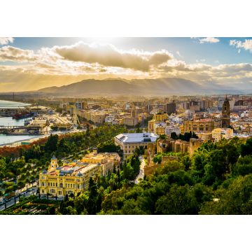 Lais Puzzle - Malaga mit Hafen, Rathaus und Kathedrale - 1.000 Teile