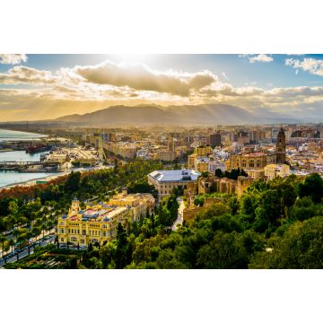 Lais Puzzle - Malaga mit Hafen, Rathaus und Kathedrale - 2.000 Teile