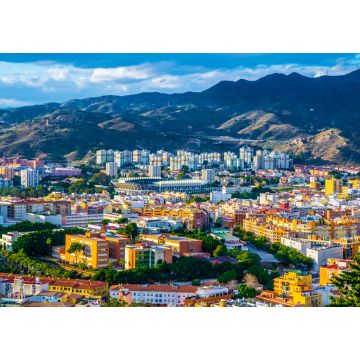 Lais Puzzle - Luftaufnahme der spanischen Stadt Málaga mit den Dächern der Altstadt und dem angrenzenden Wohnviertel - 1.000 Teile