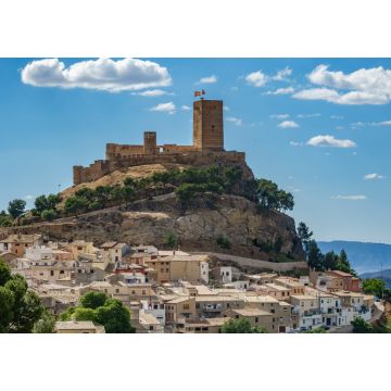 Lais Puzzle - Burg von Biar auf dem Hügel über der Stadt, Alicante, Spanien - 1.000 Teile