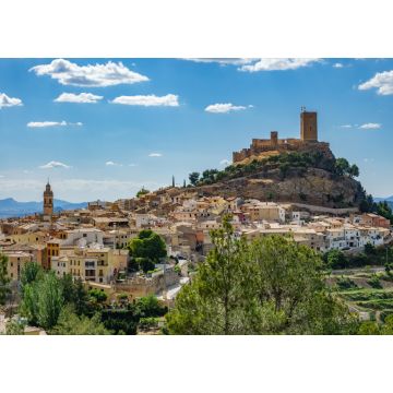 Lais Puzzle - Burg von Biar auf dem Hügel über der Stadt, Alicante, Spanien - 1.000 Teile