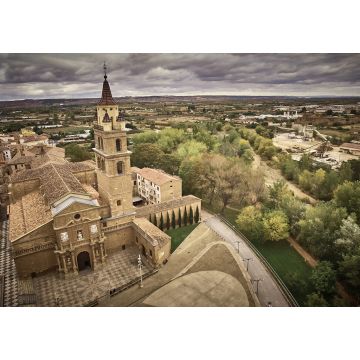 Lais Puzzle - Bewölkter Himmel im Dorf Calahorra in der Provinz La Rioja, Spanien - 1.000 Teile