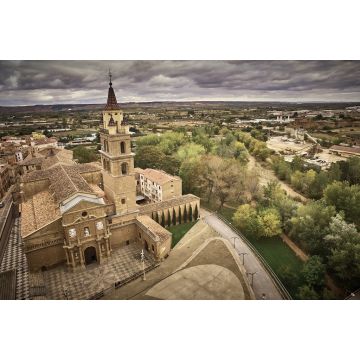 Lais Puzzle - Bewölkter Himmel im Dorf Calahorra in der Provinz La Rioja, Spanien - 2.000 Teile