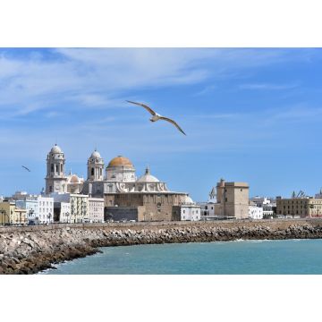 Lais Puzzle - Die Kuppel der Kathedrale von Cádiz (Catedral Nueva) an der Strandpromenade Campo del Sur in Cádiz, Andalusien - 1.000 Teile