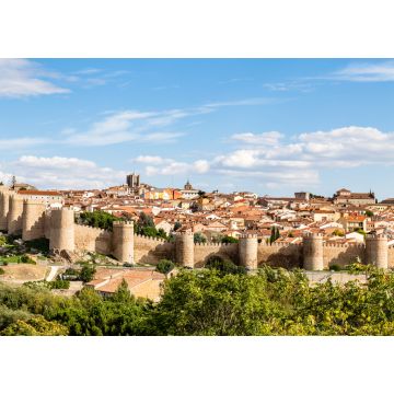 Lais Puzzle - Panoramablick auf die historische Stadt Avila vom Mirador von Cuatro Postes, Spanien, mit ihren berühmten mittelalterlichen Stadtmauern - 1.000 Teile