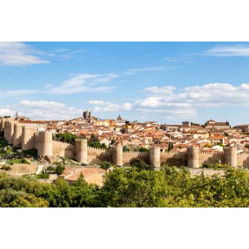 Lais Puzzle - Panoramablick auf die historische Stadt Avila vom Mirador von Cuatro Postes, Spanien, mit ihren berühmten mittelalterlichen Stadtmauern - 2.000 Teile