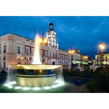 Lais Puzzle - Blick auf die Puerta del Sol in Madrid bei Nacht - 1.000 Teile
