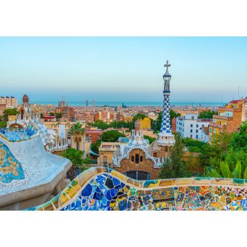 Lais Puzzle - Blick auf den Sonnenuntergang im Parc Guell in Barcelona, Spanien - 1.000 Teile