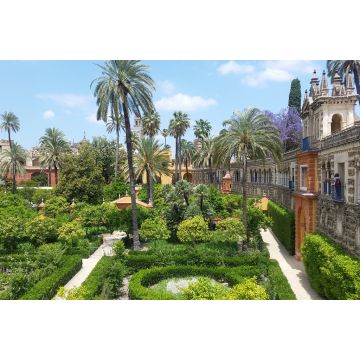 Lais Puzzle - Üppige, gepflegte Gärten der maurischen Burg Alcazar - 2.000 Teile