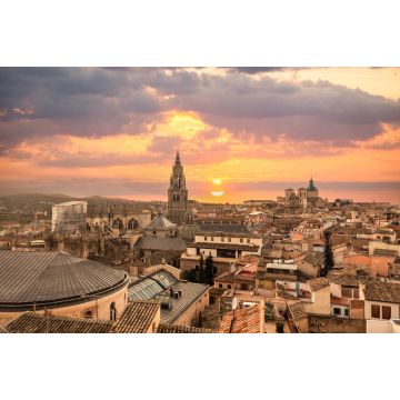 Lais Puzzle - Sonnenuntergang über den Dächern der mittelalterlichen Stadt Toledo in Castilla La Mancha, Spanien - 2.000 Teile