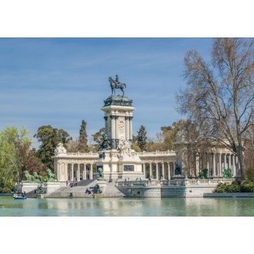 Lais Puzzle - Denkmal für Alfonso XII. im Teich des El-Retiro-Parks, Madrid, Spanien. Erbaut im Jahr 1922 - 1.000 Teile